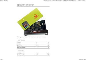 Дизелови генератори PRAMAC Lifter GBW 15 P