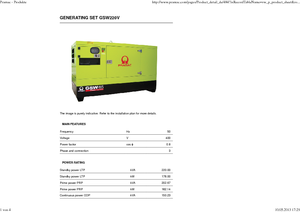 Дизелови генератори PRAMAC Lifter GSW 220 V