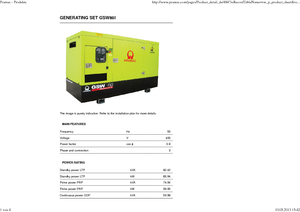 Дизелови генератори PRAMAC Lifter GSW 80 Iv