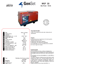 Дизелови генератори GenSet MGF 33 D