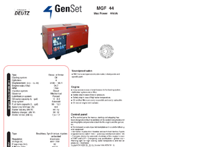 Дизелови генератори GenSet MGF 44 D