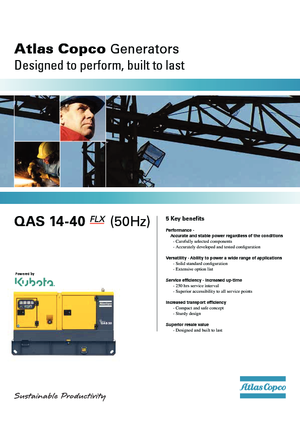 Дизелови генератори Atlas Copco QAS 30 KDS