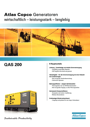 Дизелови генератори Atlas Copco QAS 200 VDS