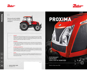 Трактори 4WD (задвиждане на четирите колела) Zetor Proxima 100 HR