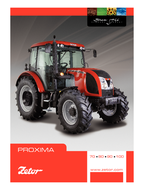 Трактори 4WD (задвиждане на четирите колела) Zetor Proxima 100 HR