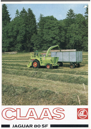 Комбайн за фураж 2-WD (задвиждане на две колела) Claas JAGUAR 80 SF