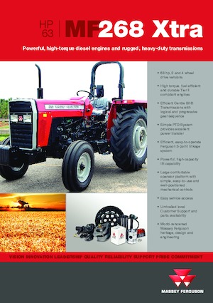 Трактори със задно задвижване Massey Ferguson MF 268 Xtra