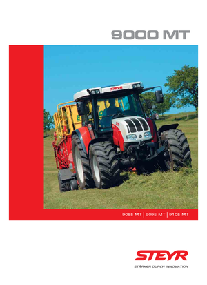 Трактори 4WD (задвиждане на четирите колела) Steyr 9085 MT Basis