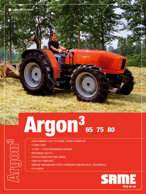 Трактори 4WD (задвиждане на четирите колела) SAME Argon ³ 65