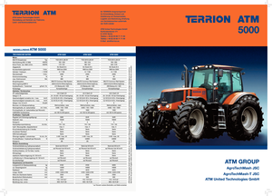 Трактори 4WD (задвиждане на четирите колела) Terrion ATM 5220