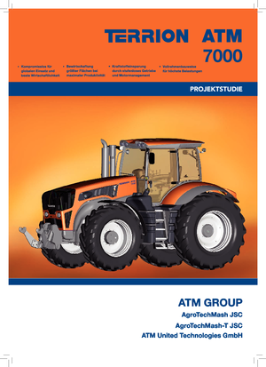 Трактори 4WD (задвиждане на четирите колела) Terrion ATM 7400