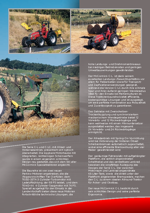 Трактори 4WD (задвиждане на четирите колела) McCormick C 70 L