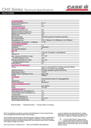 Комбайн за фураж 4-WD (задвиждане на четирите колела) Case IH CHX 620