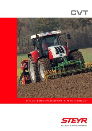 Трактори 4WD (задвиждане на четирите колела) Steyr CVT 6195 Basis