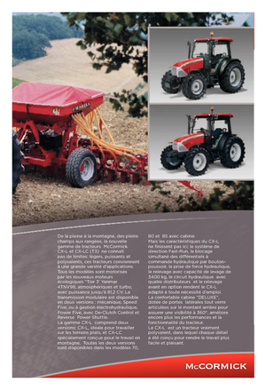 Трактори 4WD (задвиждане на четирите колела) McCormick CX 85 LC