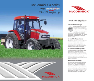 Трактори 4WD (задвиждане на четирите колела) McCormick CX 105