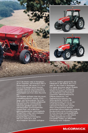 Трактори 4WD (задвиждане на четирите колела) McCormick CX 85 LC