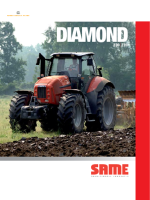 Трактори 4WD (задвиждане на четирите колела) SAME Diamond 270 DCR