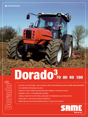 Трактори 4WD (задвиждане на четирите колела) SAME Dorado 70 DT A