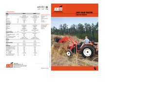 Трактори 4WD (задвиждане на четирите колела) Kioti DS 4110