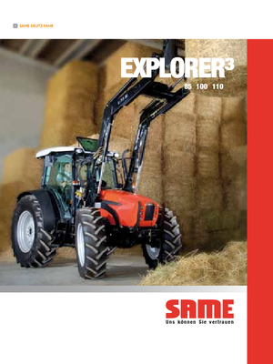 Трактори 4WD (задвиждане на четирите колела) SAME Explorer³ 100 DT
