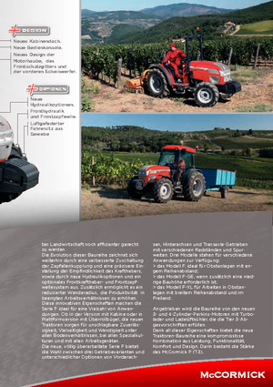 Трактори 4WD (задвиждане на четирите колела) McCormick F 100 F