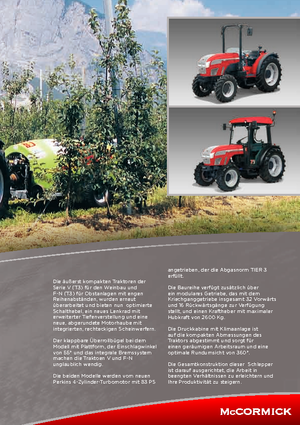 Трактори 4WD (задвиждане на четирите колела) McCormick F90N