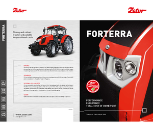 Трактори 4WD (задвиждане на четирите колела) Zetor Forterra 125