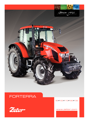Трактори 4WD (задвиждане на четирите колела) Zetor Forterra 140 HD