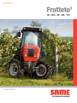 Трактори 4WD (задвиждане на четирите колела) SAME Frutteto³ 110 GS DT