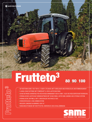 Трактори 4WD (задвиждане на четирите колела) SAME Frutteto³ 100 GS DT
