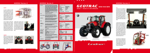 Трактори 4WD (задвиждане на четирите колела) Lindner Geotrac 124