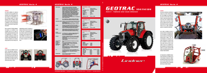Трактори 4WD (задвиждане на четирите колела) Lindner Geotrac 124