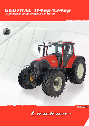 Трактори 4WD (задвиждане на четирите колела) Lindner Geotrac 114 ep