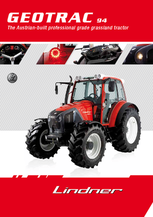 Трактори 4WD (задвиждане на четирите колела) Lindner Geotrac 94