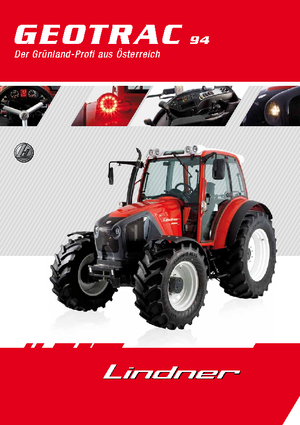 Трактори 4WD (задвиждане на четирите колела) Lindner Geotrac 94
