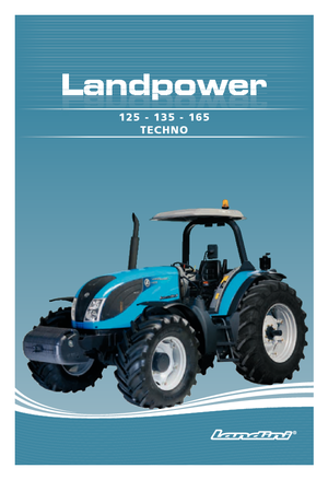 Трактори 4WD (задвиждане на четирите колела) Landini Landpower 165 Techno
