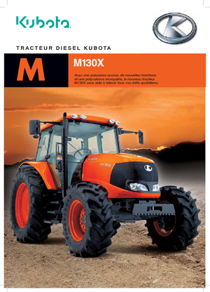 Трактори 4WD (задвиждане на четирите колела) Kubota M 130 X