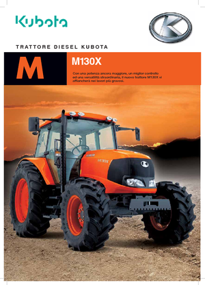 Трактори 4WD (задвиждане на четирите колела) Kubota M 130 X
