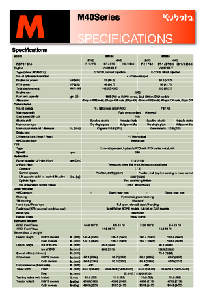 Трактори 4WD (задвиждане на четирите колела) Kubota M 8540
