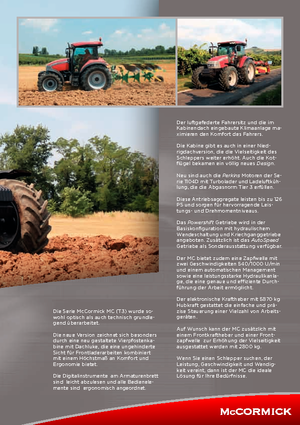 Трактори 4WD (задвиждане на четирите колела) McCormick MC 130