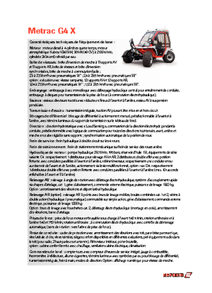 Трактори 4WD (задвиждане на четирите колела) Reform Werke Metrac G 4 X