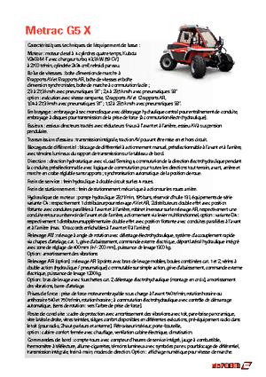 Трактори 4WD (задвиждане на четирите колела) Reform Werke Metrac G 5 X