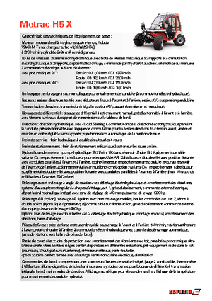 Трактори 4WD (задвиждане на четирите колела) Reform Werke Metrac H 5 X