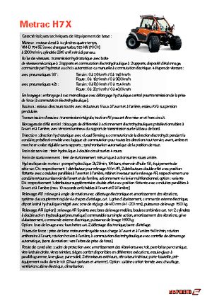 Трактори 4WD (задвиждане на четирите колела) Reform Werke Metrac H 7 X