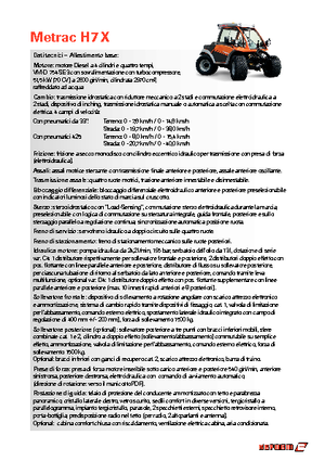 Трактори 4WD (задвиждане на четирите колела) Reform Werke Metrac H 7 X
