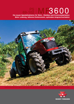 Трактори 4WD (задвиждане на четирите колела) Massey Ferguson MF 3660 S