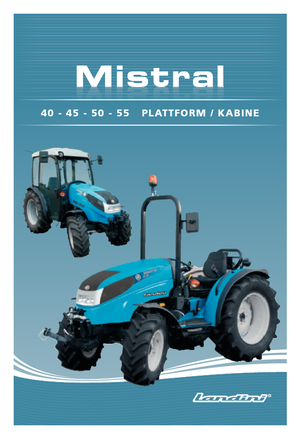 Трактори 4WD (задвиждане на четирите колела) Landini Mistral 50