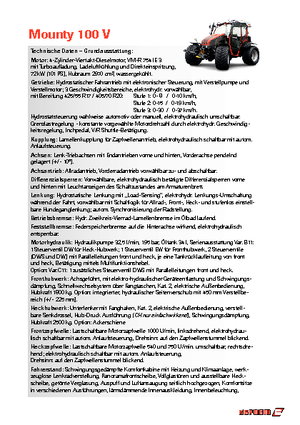 Трактори 4WD (задвиждане на четирите колела) Reform Werke Mounty 100 V