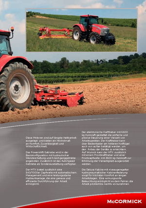 Трактори 4WD (задвиждане на четирите колела) McCormick MTX 120